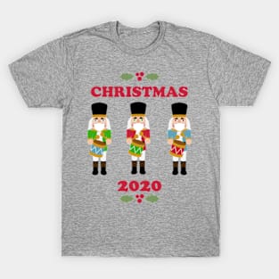 Masked Wooden Toy Soldier Christmas 2020 T-Shirt